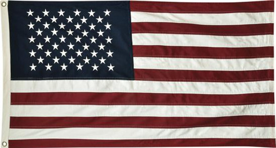 Natural American Flag 58" GFL03N By CWI Gifts