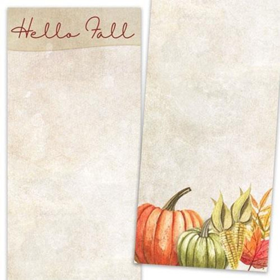 Hello Fall Pumpkins Long Notepad G50030 By CWI Gifts