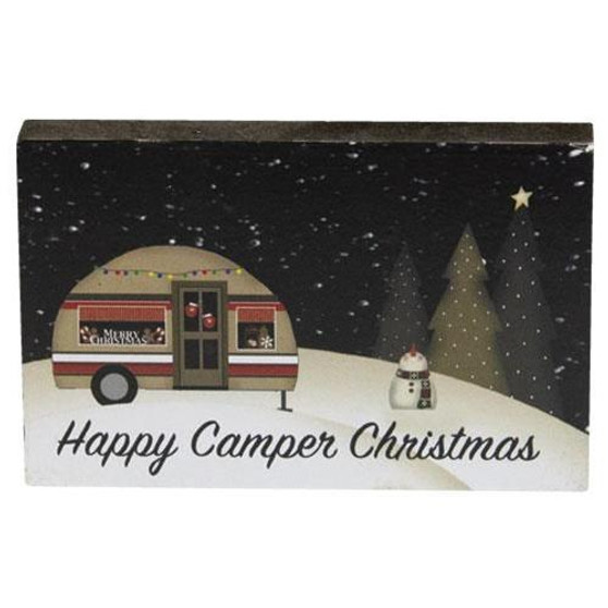 Happy Camper Christmas Block