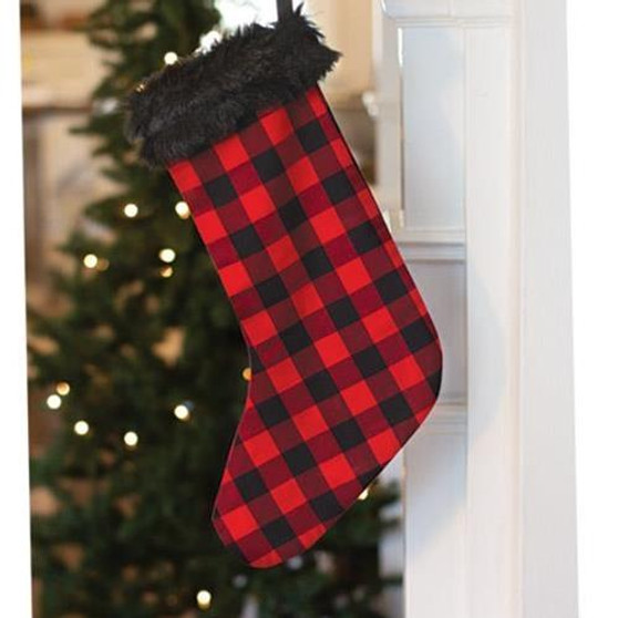 Red Buffalo Check Stocking G14000 By CWI Gifts