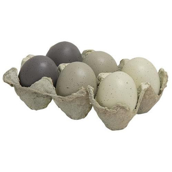 Stoneware Resin Egg 3 Asstd (Pack Of 3).