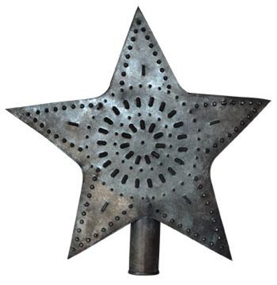 Tin Star Tree Topper Small GS844S By CWI Gifts