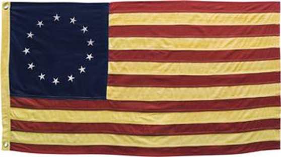 Aged Betsy Ross Flag 58"