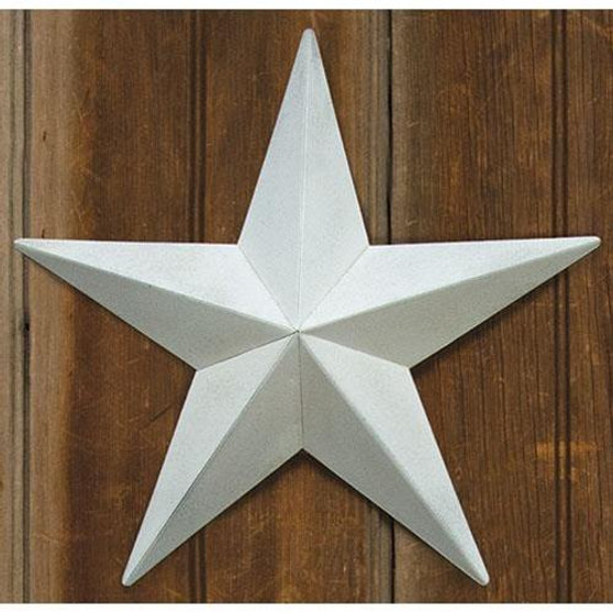 Farmhouse White Barn Star 12" G46564 By CWI Gifts