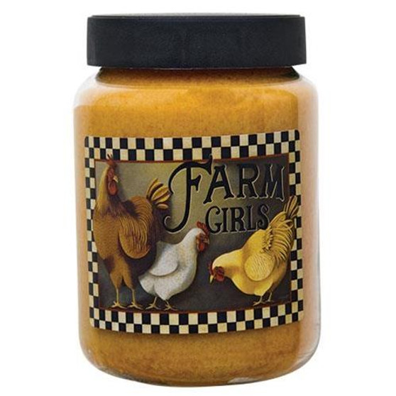 Farm Girls Jar Candle Butter Rum 26Oz G26036 By CWI Gifts