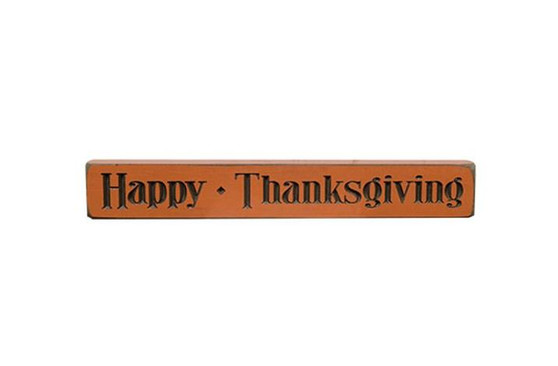 Happy Thanksgiving Engraved Block 12" (5 Pack)