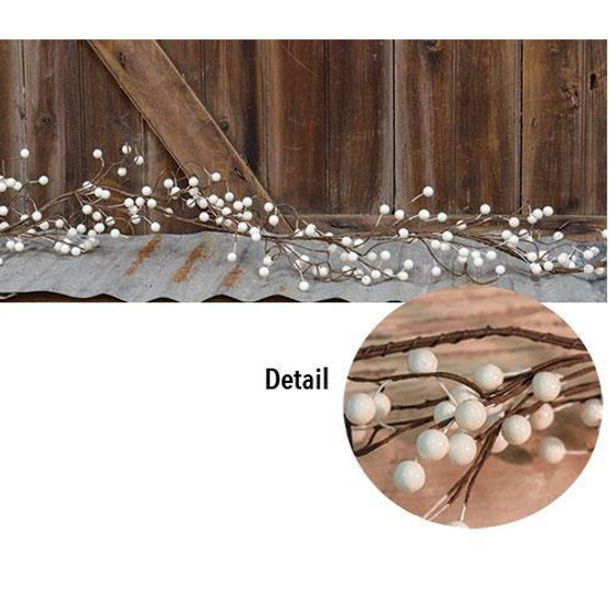 Waterproof Berry Garland Ivory 48"