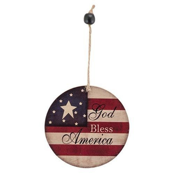 God Bless America Ornament, 4" (5 Pack)