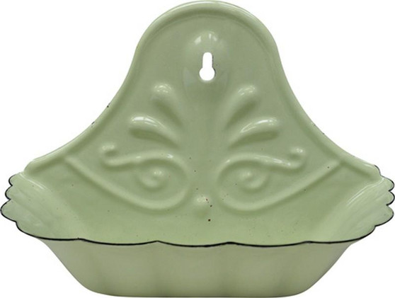 Green Enamel Soap Dish GISM1103 By CWI Gifts