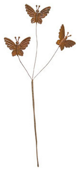 Rusty Butterfly Pick - 12" (5 Pack)