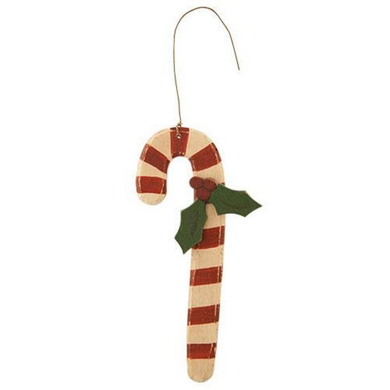 Candy Cane With Holly (5 Pack)