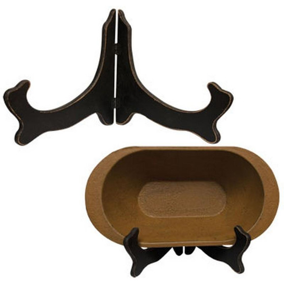 Black Wood Bowl Stand 7" G30346BK By CWI Gifts