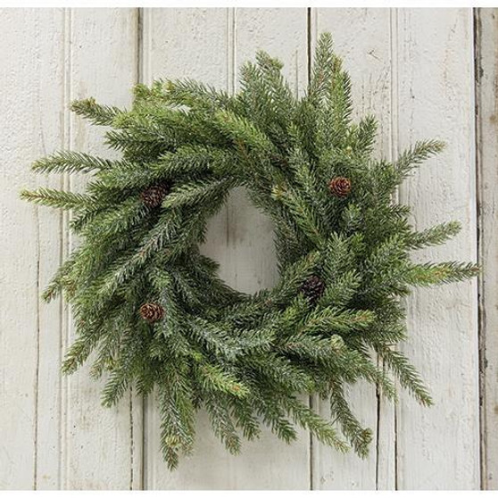 Frosted White Spruce Wreath 18" FXP78261 By CWI Gifts