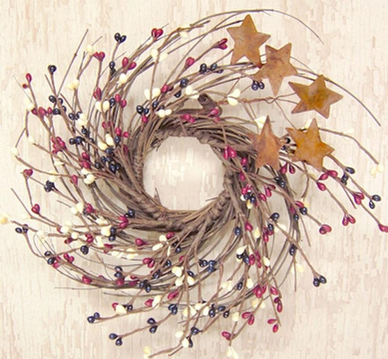 10" Country Mix Pip And Twig Wreath (5 Pack)