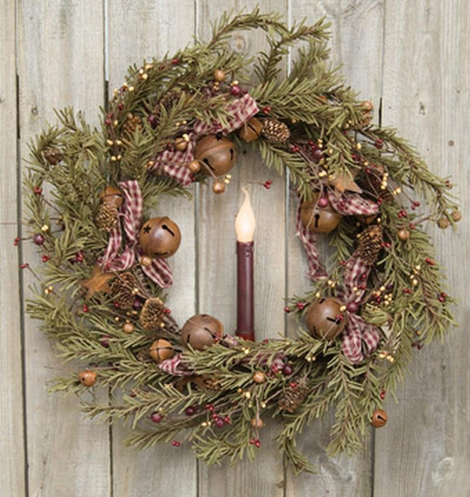 Rustic Holiday Pine Wreath 22" FT10345 By CWI Gifts