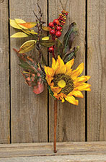 Harvest Sunflower Pick FISB37306 By CWI Gifts