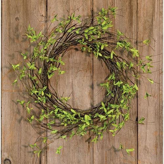 Twig & Leaf Wreath 24" FBR73554 By CWI Gifts