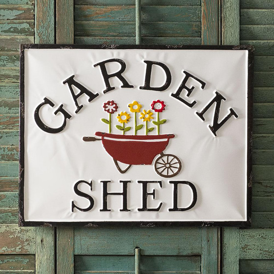 "Garden Shed" Metal Sign