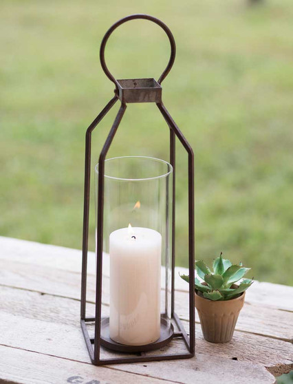 Large Greenville Pillar Candle Lantern