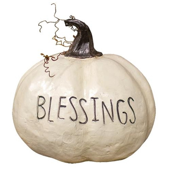 Blessings Resin Pumpkin G13163 By CWI Gifts