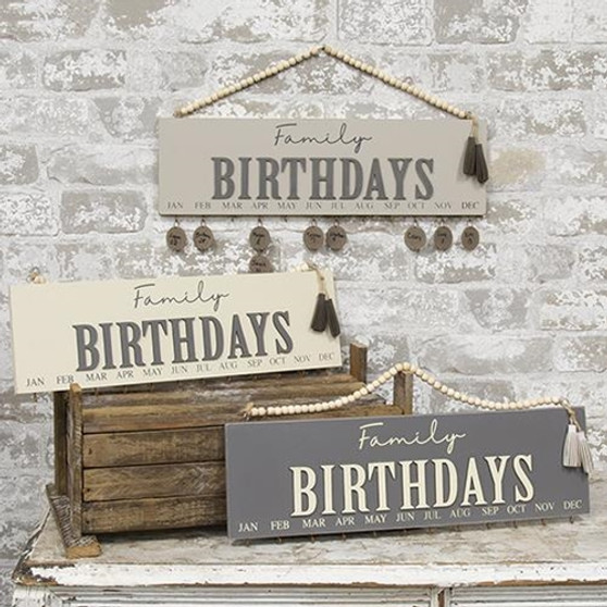 Birthday Calendar (Pack Of 3) G34918