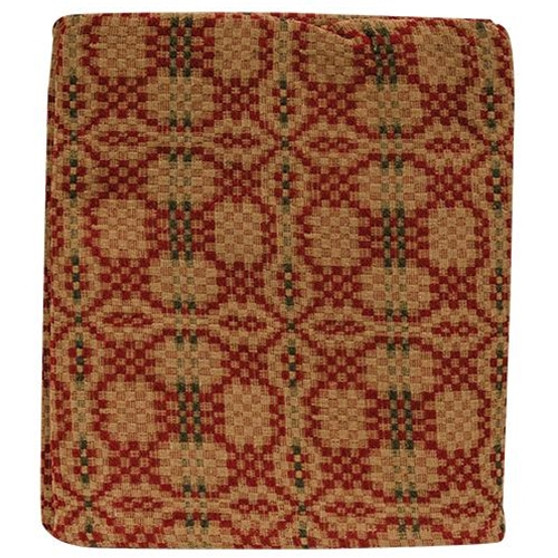 Patriot'S Knot Throw Red Green & Cream GAQ78T By CWI Gifts