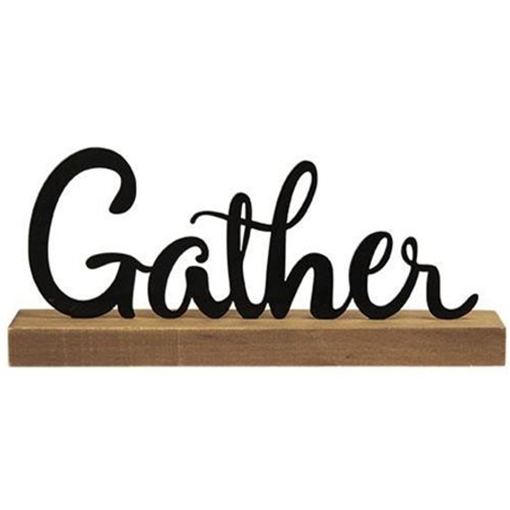 Gather Standing Metal Sign GH34353