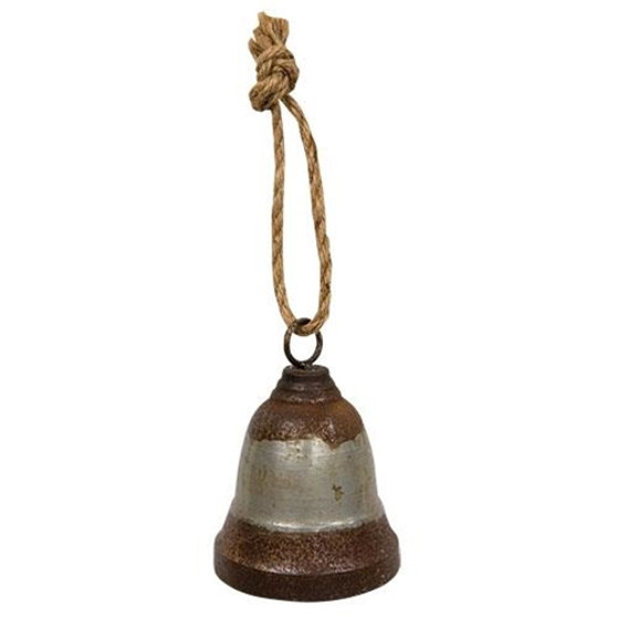 Distressed Rusty Metal Bell Ornament GM10836 By CWI Gifts