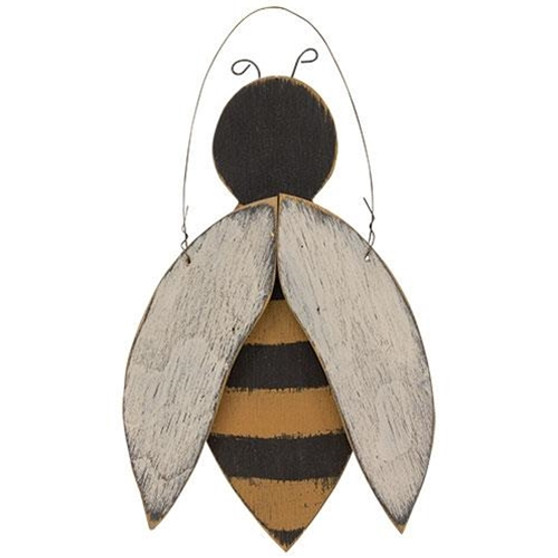 Wooden Hanging Bee G12672