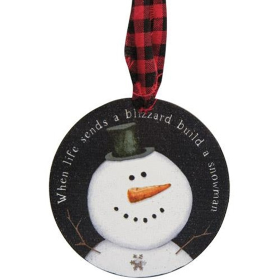 3/Set Happy Snowman Ornaments G34914
