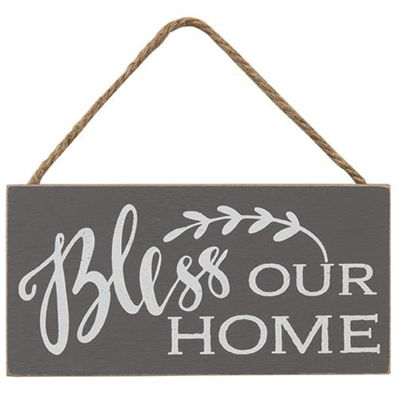 Bless Our Home Rope Hanger Sign G34935