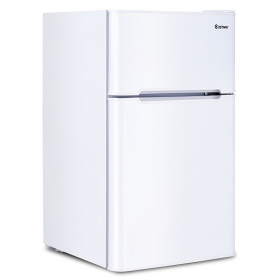 White 3.2 Cu Ft. Compact Stainless Steel Refrigerator- (Ep22672Wh)