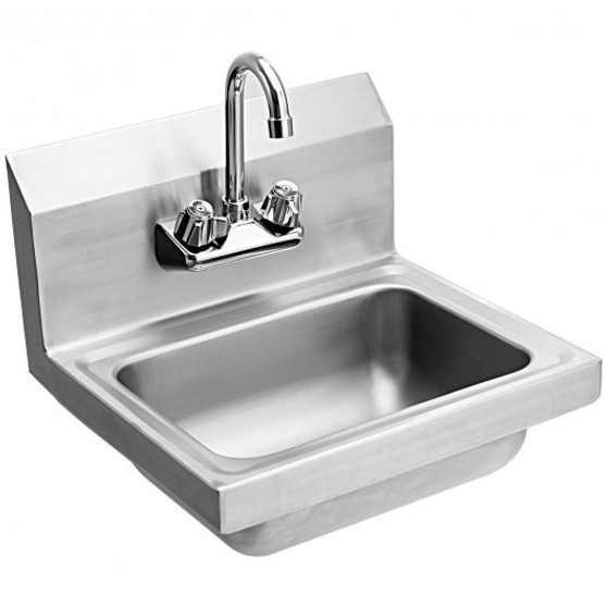 Stainless Steel Wall Mount Washing Sink Basin With Faucet (Tl33853)