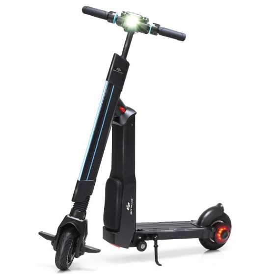 Black Led Bluetooth Folding Electric Scooter With Removable Seat (Sp0563)