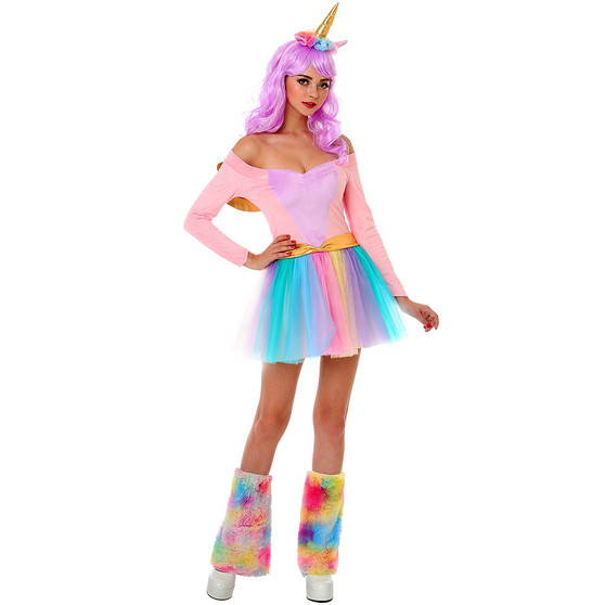 Rainbow Unicorn Costume, L MCOS-026L
