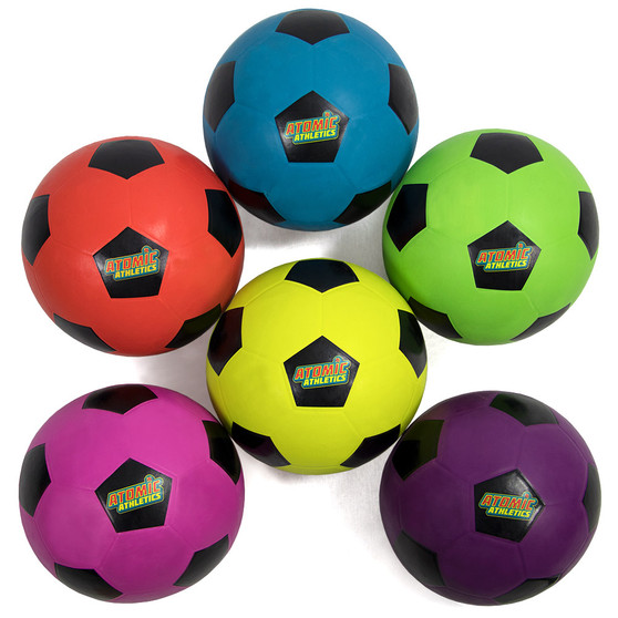 6 Regulation Size Neon Soccer Balls SBAL-421