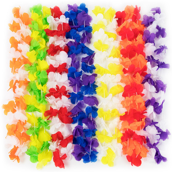 12 Pack Colorful Leis MLEI-001