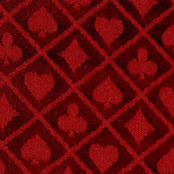 10' Section Of Red Two-Tone Poker Table Speed Cloth GCLO-452