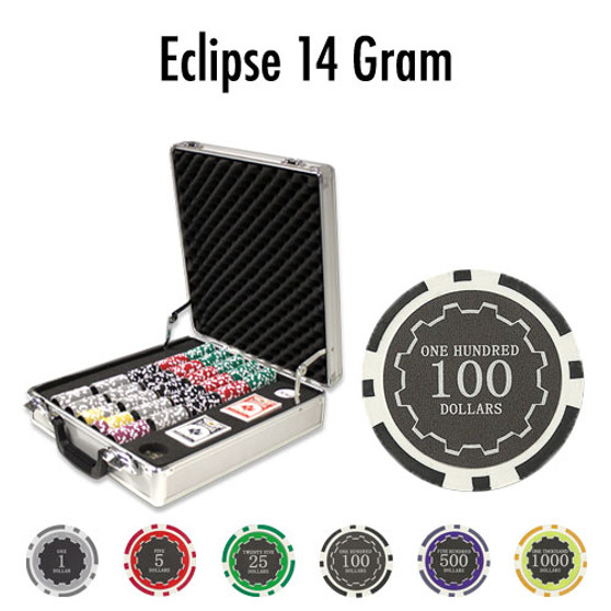 500 Ct - Pre-Packaged - Eclipse 14 Gram - Claysmith CSEC-500CG