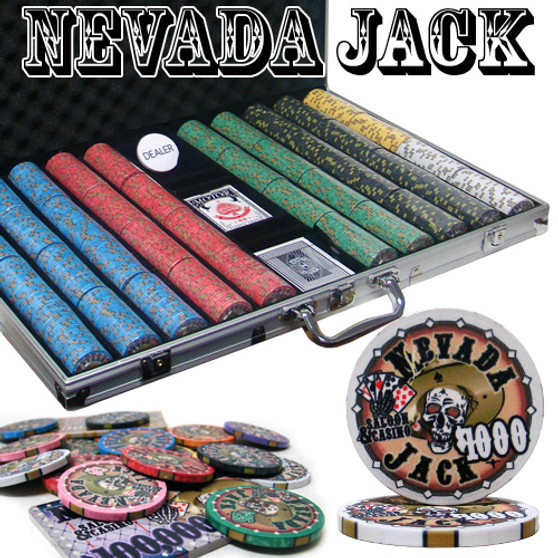 Custom Breakout - 1000 Ct Nevada Jack 10 Gram Chip Set CSNJ-1000ALC