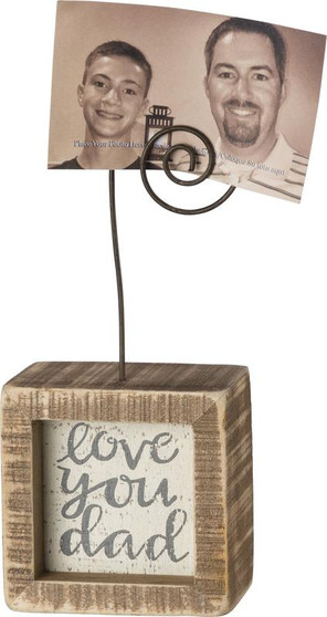 38989 Inset Photo Block - Love Dad - Set Of 4 (Pack Of 4)