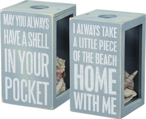 27813 Sea Shell Holder - With Me - Set Of 2 (Pack Of 3)