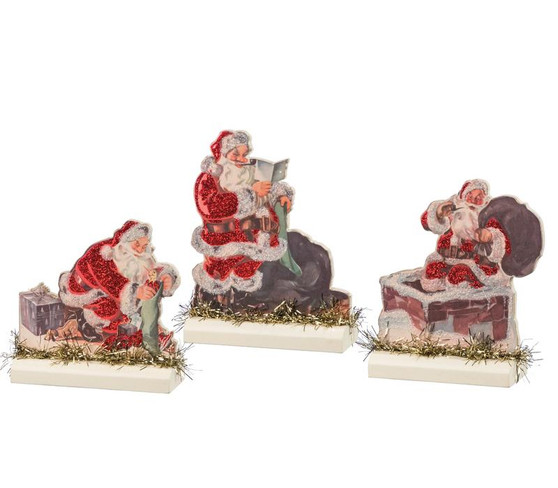 32278 Stand Up Set - Santas - Set Of 2 (Pack Of 2)