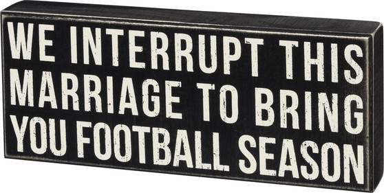 18899 Box Sign - Interrupt Marriage - Set Of 2 (Pack Of 2)
