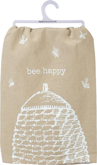103069 Dish Towel - Bee Happy - Set Of 6 (Pack Of 2)