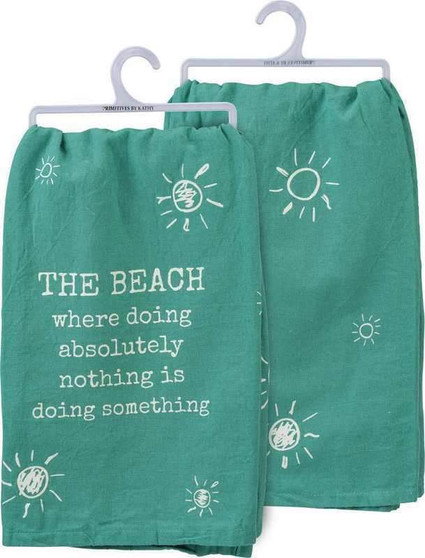 102986 Dish Towel - The Beach - Set Of 6 (Pack Of 2)