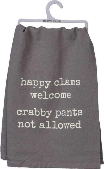 102962 Dish Towel - Happy Clams - Set Of 6 (Pack Of 2)