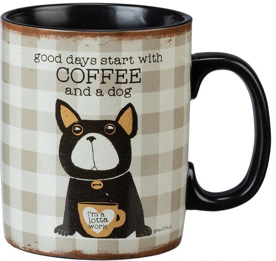 101704 Mug - Dog Coffee - Set Of 2 (Pack Of 2)