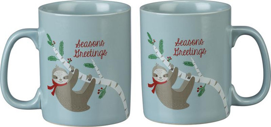 101254 Mug - Seasons Greetings - Set Of 2 (Pack Of 2)