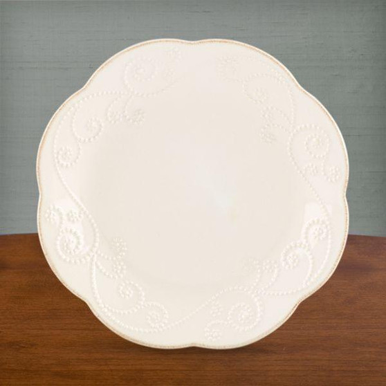 French Perle White 4-Piece Dessert Plate Set (822948)